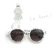 LE FOON：splash ink art _ parent-child 寶貝款 兒童墨鏡  太陽眼鏡 UV400  - 北歐墨點黑