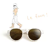 LE FOON：splash ink art _ parent-child 寶貝款 兒童墨鏡  太陽眼鏡 UV400  - 焦糖拿鐵