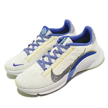 Nike 訓練鞋 Wmns Superrep Go 3 NN FK 女鞋 白 藍 針織 運動鞋 DH3393-102