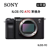SONY A7C 輕巧全片幅相機 單機身 ILCE-7C (公司貨) 黑色