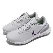 Nike 高爾夫球鞋 Infinity Pro 2 寬楦 男鞋 灰 紫 緩震 高球 運動鞋 DM8449-005 27.5cm GREY/PURPLE