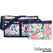 LeSportsac - Standard 雙口袋斜背包-附化妝包 (多彩花園)