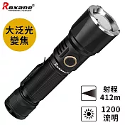 視睿Roxane不頻閃大泛光強光LED變焦手電筒X4組(CRI90高演色/色溫約6500K;Type-C充電)