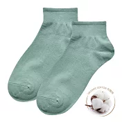 【ONEDER 旺達棉品】有機棉1/2中統羅紋襪 22-26公分 短襪 襪子 嚴選通過IDFL國際紡織檢測 AN-A301 果綠