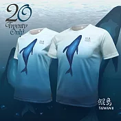 【Twenty Only】|鯤島-短袖T恤-大人-男女同款- 2XL 淡海藍