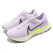 Nike 慢跑鞋 React Infinity Run FK 3 男款 紫粉 奶油底 路跑 運動鞋 DH5392-500