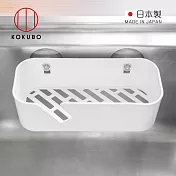 【日本小久保KOKUBO】日本製吸盤式清潔用具收納架-2色可選 -白