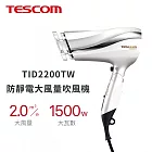 【TESCOM】TID2200TW 防靜電大風量吹風機 白色