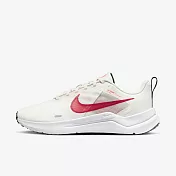 Nike W Downshifter 12 [DD9294-004] 女 慢跑鞋 運動 路跑 基本款 舒適 緩震 米白紅
