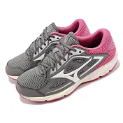 Mizuno 慢跑鞋 Spark 7 女鞋 灰 粉紅色 路跑 基本款 緩震 運動鞋 K1GA2204-02