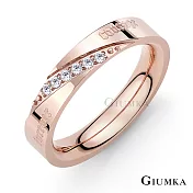 GIUMKA情侶戒指尾戒鋼飾堅定的愛男女情人對戒 單個價格 MR03074 情人節推薦 3 玫金色美國圍3號