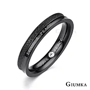 GIUMKA情侶戒指尾戒鋼飾愛與和平男女情人對戒 黑色 單個價格 MR07001 情人節推薦 2 細版美國圍2號