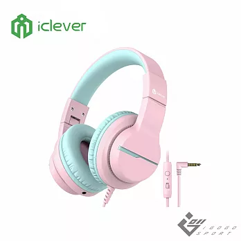 iClever HS19 兒童耳機  粉紅色