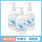 植靠淨SPOTLESS 積雪草嬰兒修護保濕乳液350mlX3入組(清爽型/寶寶保養/舒敏親膚)