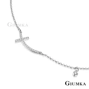 GIUMKA腳鍊 祝福十字架 精鍍正白K 甜美淑女款腳鏈 銀色款 單個價格 ML20006 無 銀色