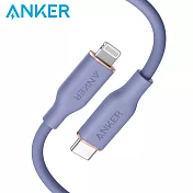 ANKER A8662 糖果快充線 0.9M USB-C to Lightning 紫色