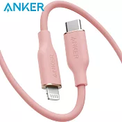ANKER A8663 糖果快充線 1.8M USB-C to Lightning 粉紅色