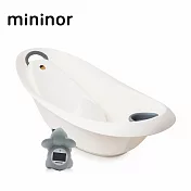 mininor 丹麥 寶寶浴缸/澡盆(附新生兒浴架 +  大象溫度計
