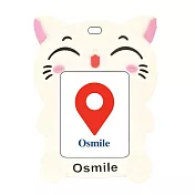 Osmile KD1000 雙向通話兒童定位求救守護貓（掛繩版） 乳牛白