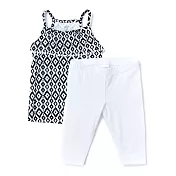 Carter’s 粉嫩圓點洋裝+褲子2件組-黑白 12 M