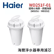 【Haier 海爾】2入組淨水器專用濾心/濾芯 WD251F-01 (適用小海豚 鋼鐵海豚)