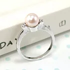【伊飾童話】純色明眸＊粉色珍珠戒指  5號