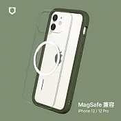 【犀牛盾】iPhone 12/12 Pro (6.1吋) Mod NX (MagSafe兼容) 超強磁吸手機保護殼 - 軍綠 Camo Green