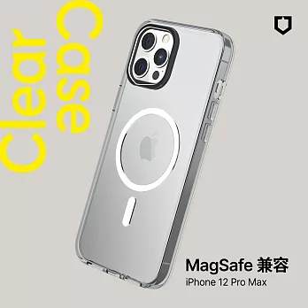 犀牛盾 iPhone 12 Pro Max(6.7吋)Clear(MagSafe 兼容)超強磁吸透明防摔手機殼(抗黃終身保固)