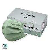 【ONEDER旺達棉品】Marie Claire 美麗佳人一般醫療口罩(30入組) 平面醫療口罩 MC-BZ004 蒼山綠(成人)