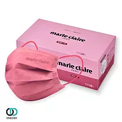 【ONEDER旺達棉品】Marie Claire 美麗佳人一般醫療口罩(30入組) 平面醫療口罩 MC-BZ004 莓果桃(成人)
