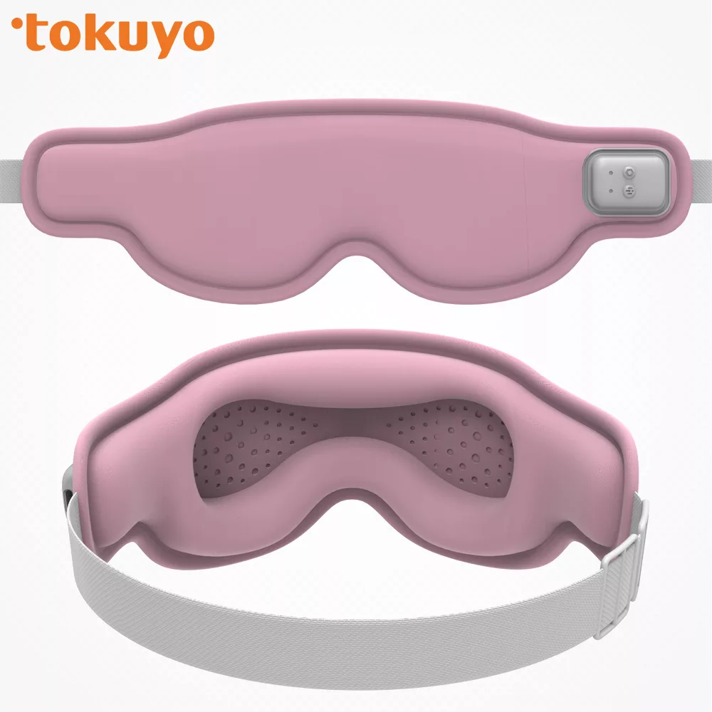 tokuyo EyeSleep 石墨烯振動溫熱舒眠眼罩 TS-077 蜜桃粉