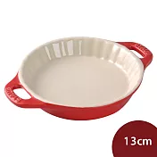 Staub 圓形陶瓷烘焙烤盤 13cm 櫻桃紅
