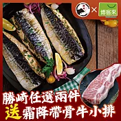 【勝崎免運直送】挪威薄鹽鯖魚切片15片組(150公克/1片)