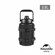 【Naturehike】酷銳304不鏽鋼手提保溫壺 3.8L SJ001 黑色