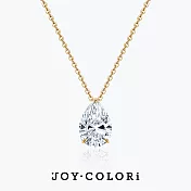 【JOY COLORi】70分 18K黃金 經典恆星水滴鑽石項鍊