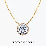 【JOY COLORi】70分 18K黃金 躍動光芒圓鑽項鍊