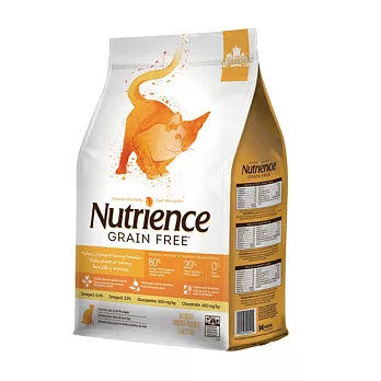 【Nutrience 紐崔斯】無穀養生全齡貓糧-5kg 火雞鯡魚