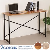 《Homelike》肯尼120x40工作桌(二色) 辦公桌 工作桌 書桌 電腦桌- 柚木色