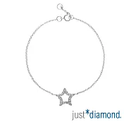 【Just Diamond】18K金鑽石手鍊-Shine