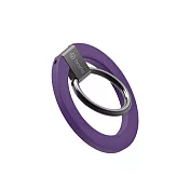 Bazic 360度鋅合金磁吸指環支架(附磁吸貼片) 紫色