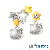 【Just Diamond】Hello Kitty閃耀星空 18K金鑽石耳環