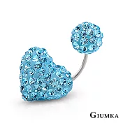 GIUMKA鎖針耳環繽紛小愛心鋼針 簡約素色系列 單支價格 多色任選 MF04001 無 E款耳環單一支