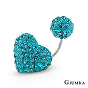 GIUMKA鎖針耳環繽紛小愛心鋼針 簡約素色系列 單支價格 多色任選 MF04001 無 G款耳環單一支