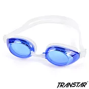 TRANSTAR 泳鏡 抗UV塑鋼鏡片-防霧純矽膠-6900 深藍