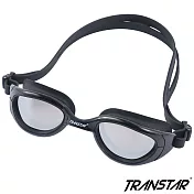 TRANSTAR 泳鏡 科技偏光鏡片-抗UV防霧矽膠-4400 黑色
