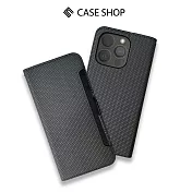 CASE SHOP 側掀站立式皮套-iPhone 14 Pro (6.1＂) 黑