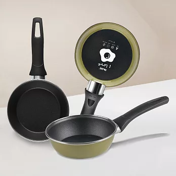 《IBILI》迷你不沾平底鍋(抹茶綠14cm) | 迷你鍋 煎蛋鍋