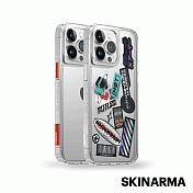 Skinarma日本潮牌 iPhone 14 Pro Saido 低調風格四角防摔手機殼 透明
