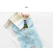 【U】Romane －購物袋(中) 天空兔(藍)
