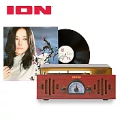 【精選唱片珍藏組】ION Audio Trio LP neo 3合1復古箱式黑膠唱機/ AM/FM收音機 + 江蕙～博杯【黑膠唱片】